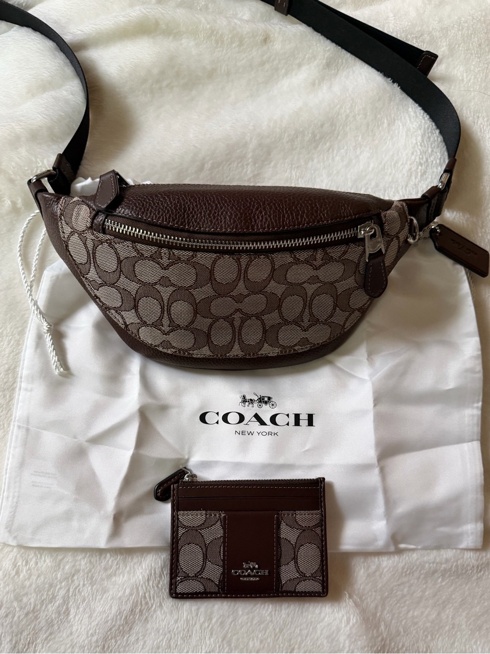 Coach Warren Belt Bag with Matching Cardholder and Dustbag